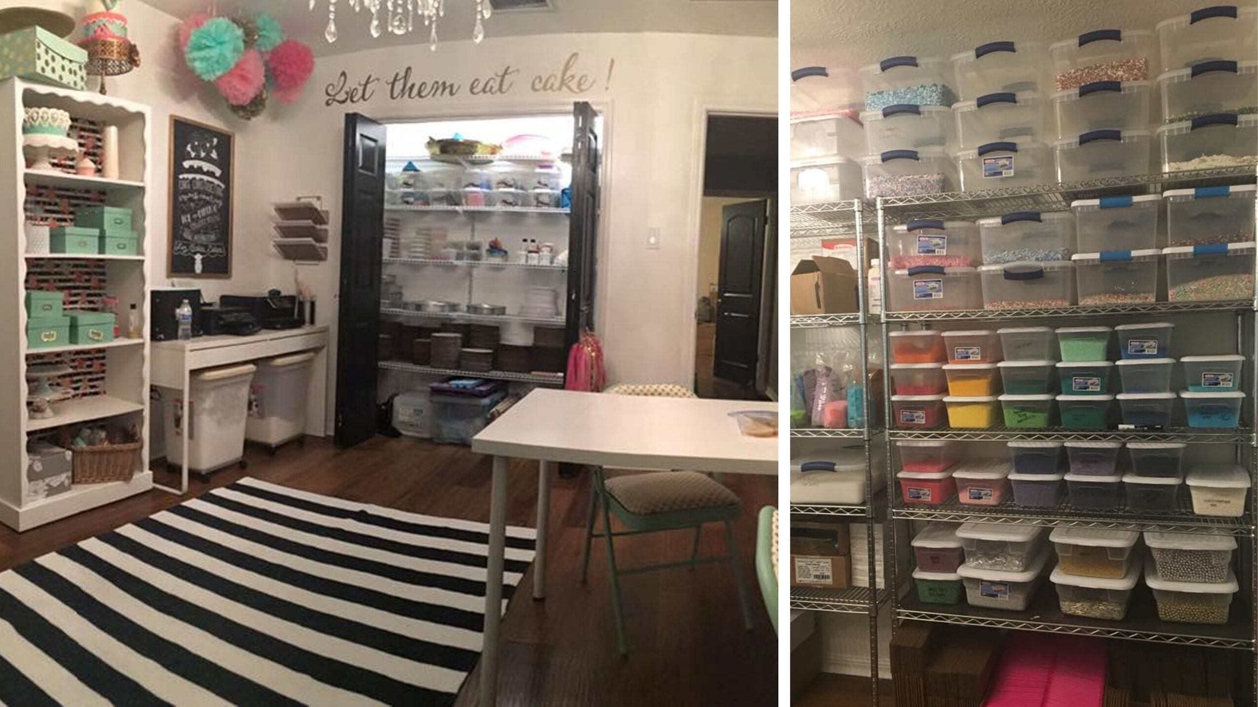 photos of Butts' home with sprinkle inventory