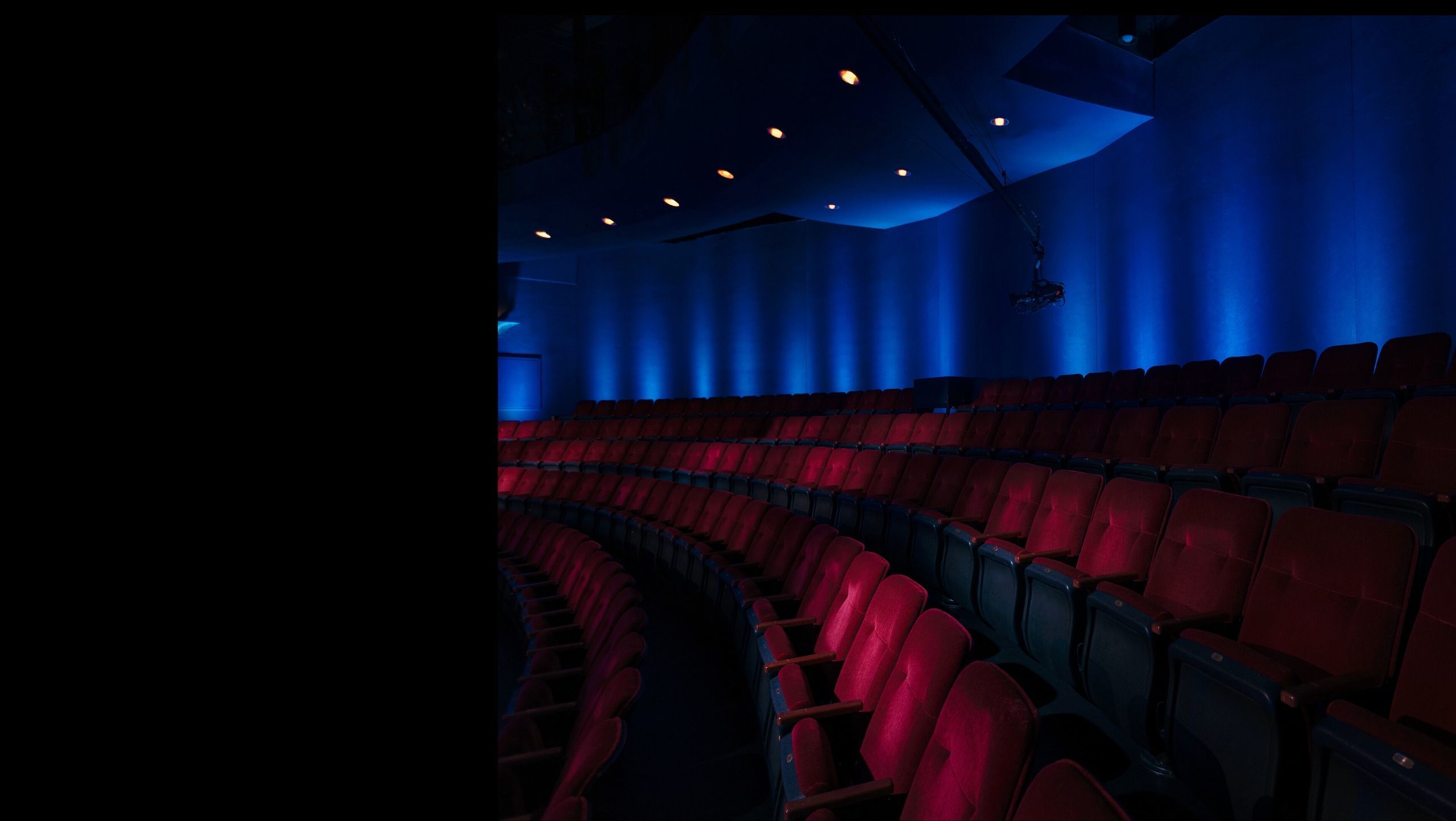 empty seats inside Moores Opera House
