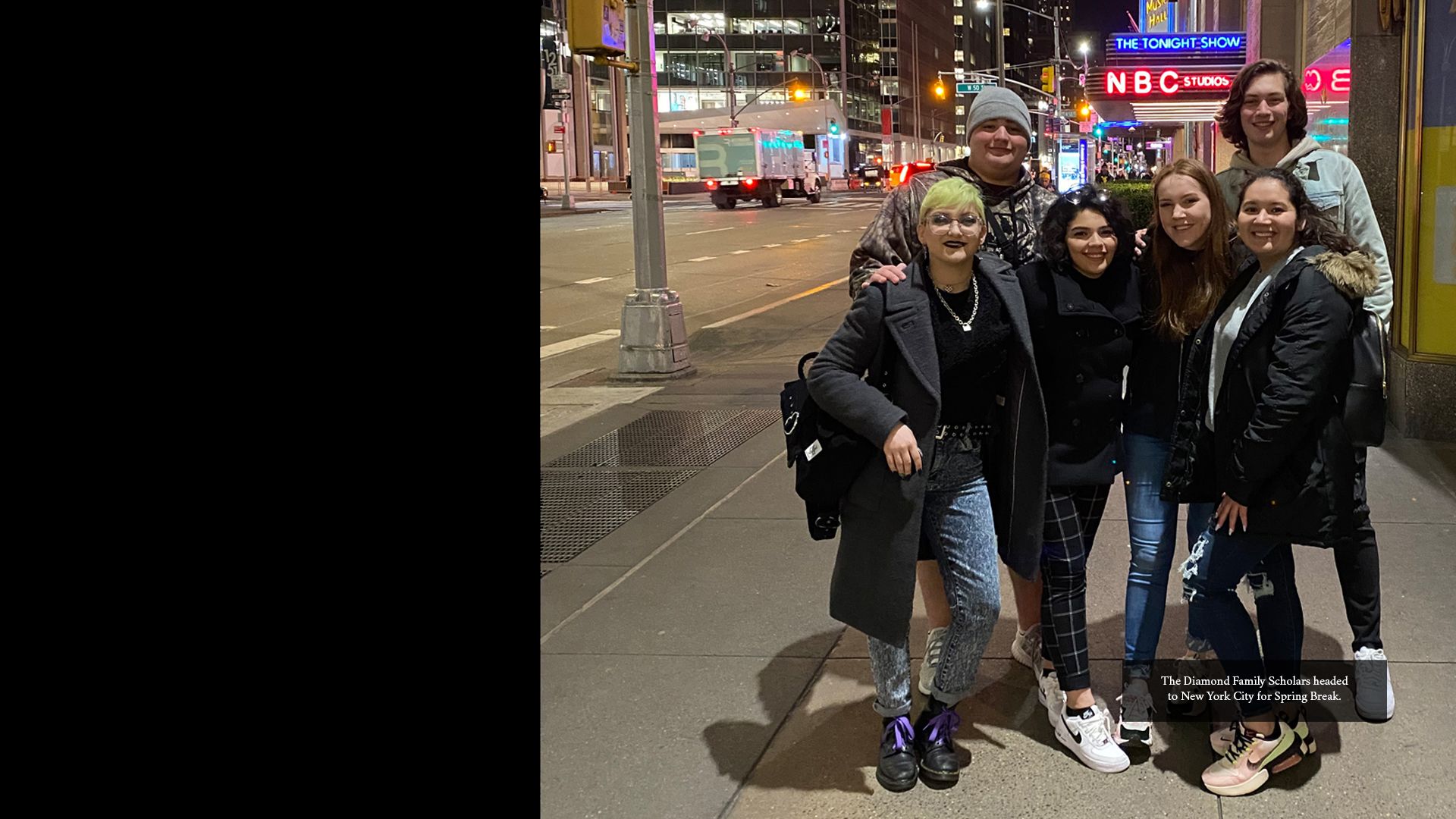 The Diamond Family Scholars headed to New York City - and Times Square - for Spring Break.