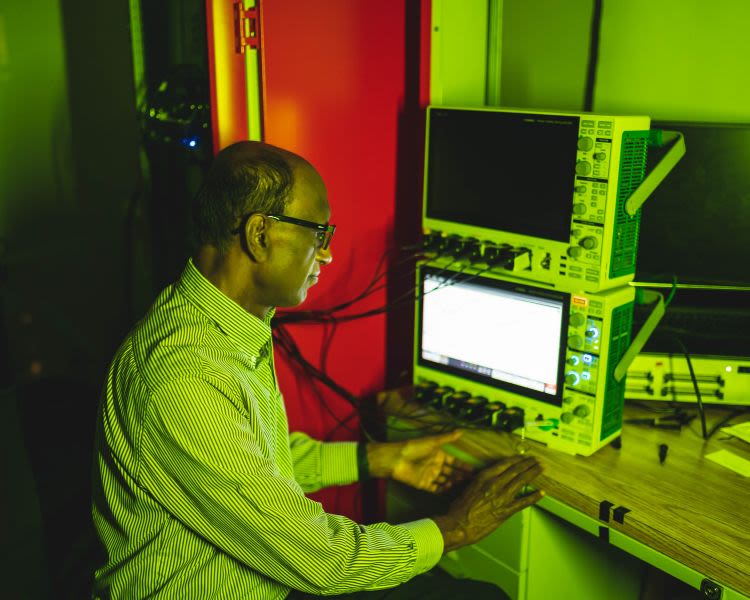 Rajashekara in lab