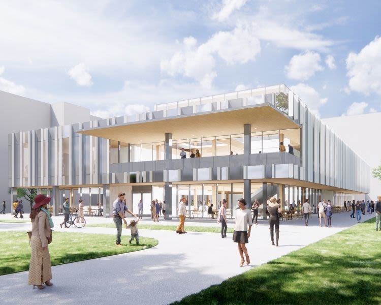 rendering of exterior of the building