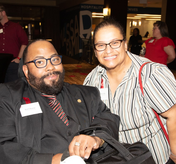 Karl Hearne, Neighborhood and Strategic Initiatives; Maria Avila, Campus Recreation