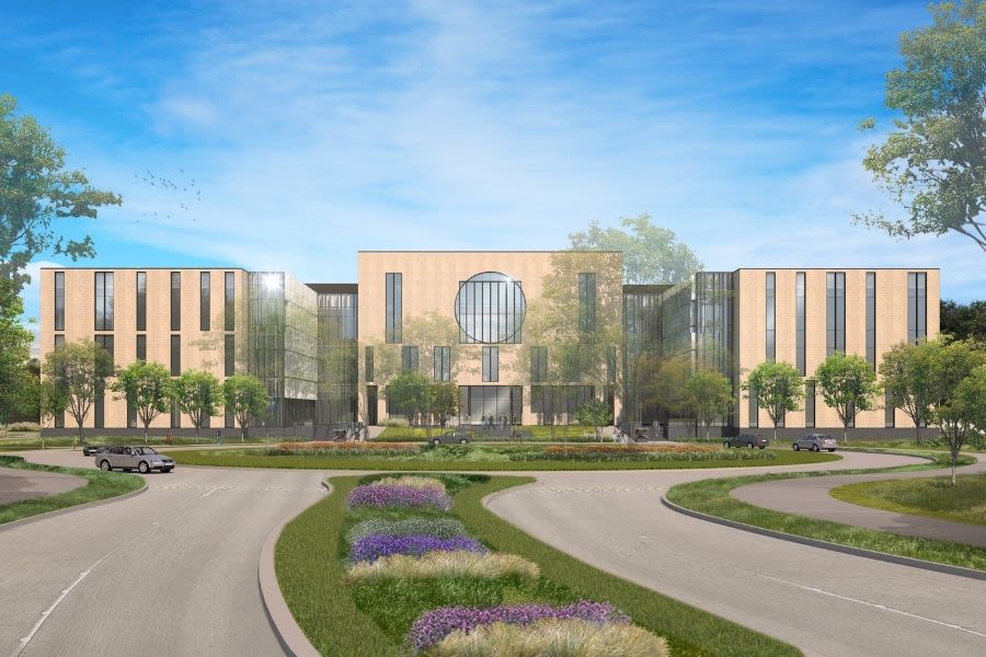 rendering of medical school building