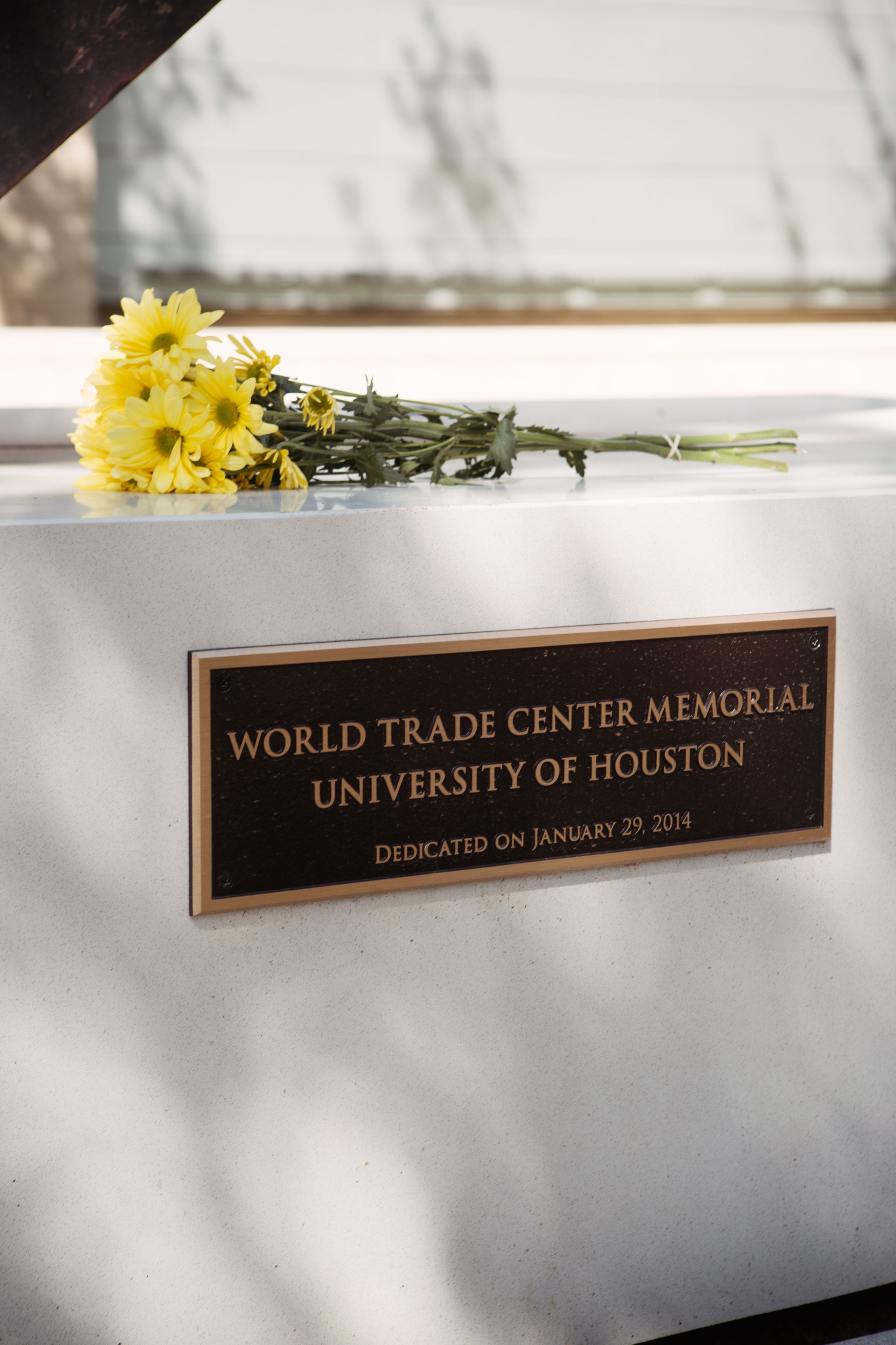 World Trade Center memorial close up view