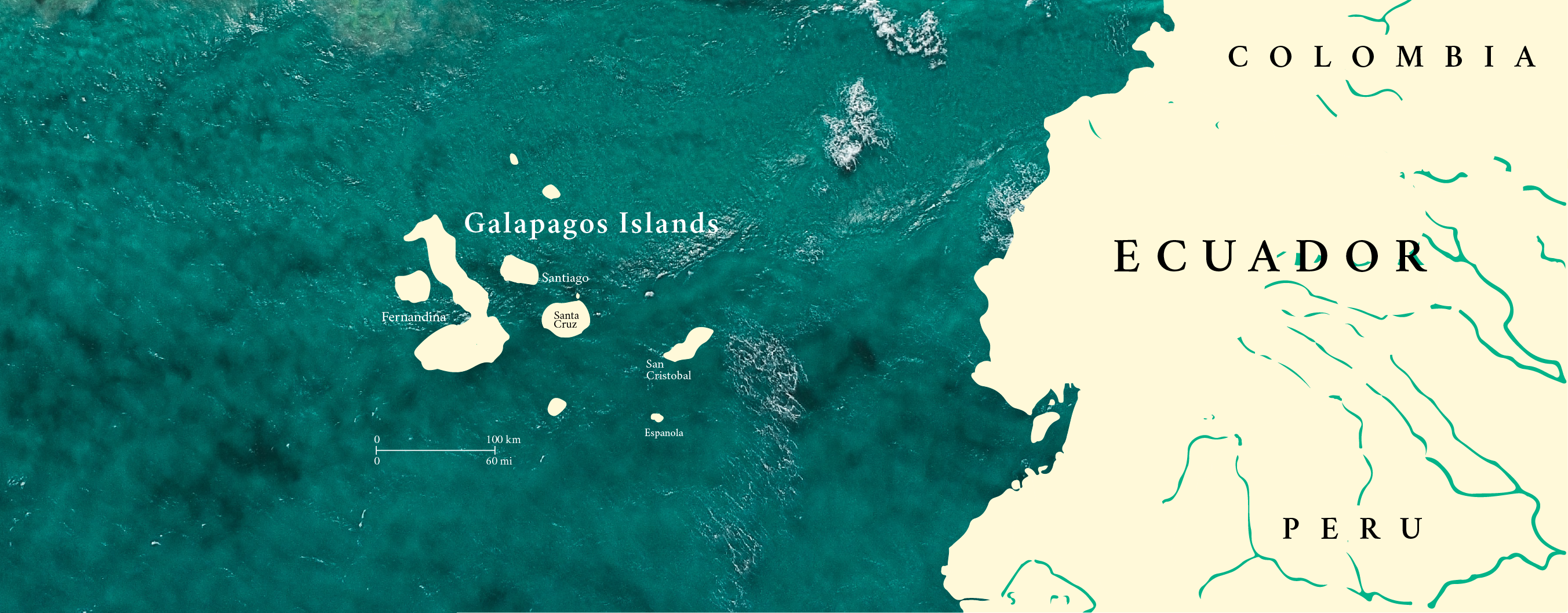 map of the Galapagos Islands