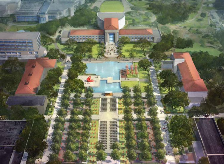 Conceptual rendering of Centennial Plaza