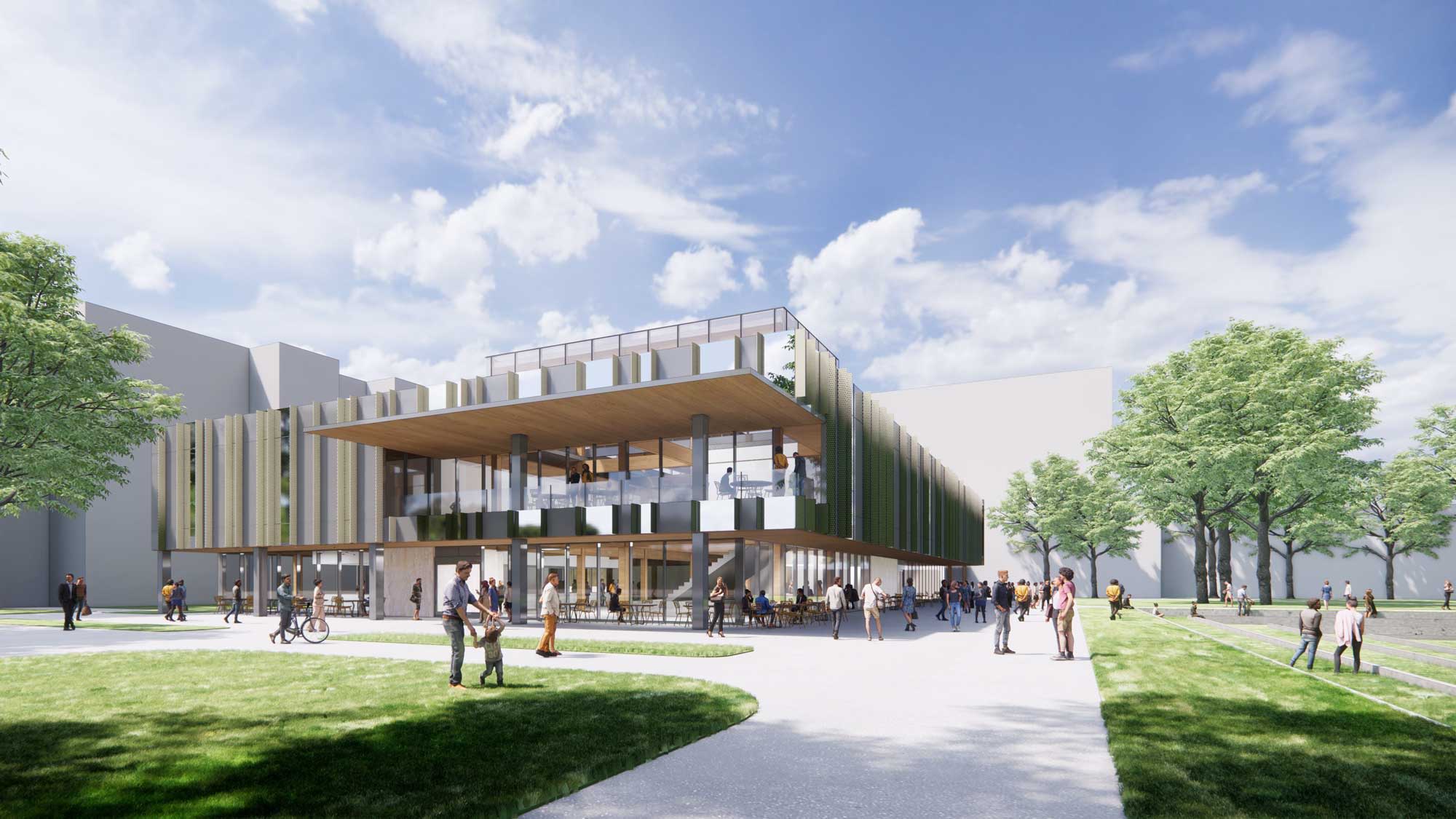 New HUB building rendering