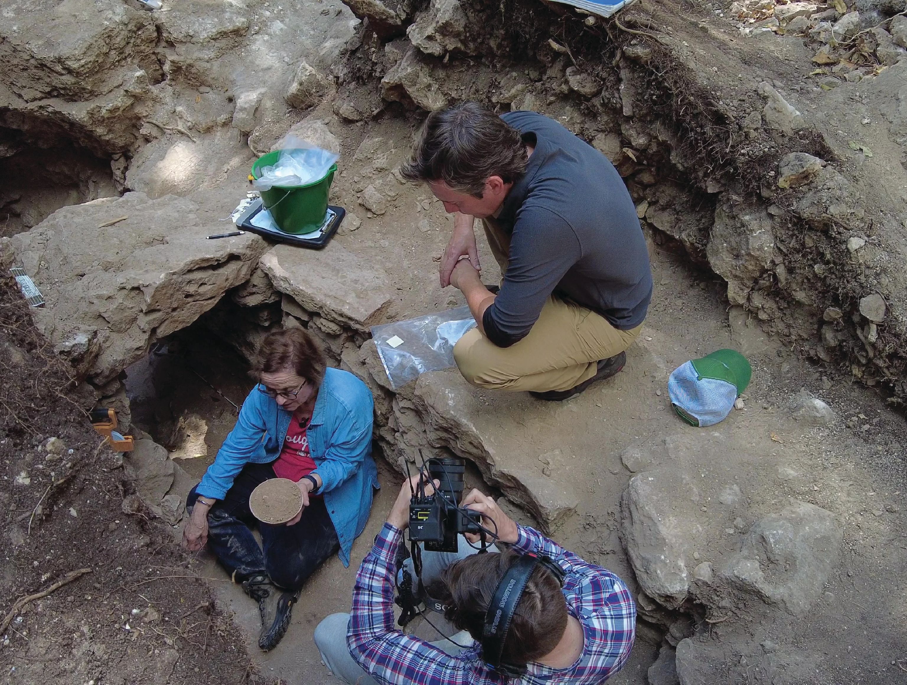 During a recent visit to Caracol, Provost Diane Z. Chase and her husband and research collaborator, Arlen Chase, were interviewed for a segment about their work on CBS Saturday Morning.