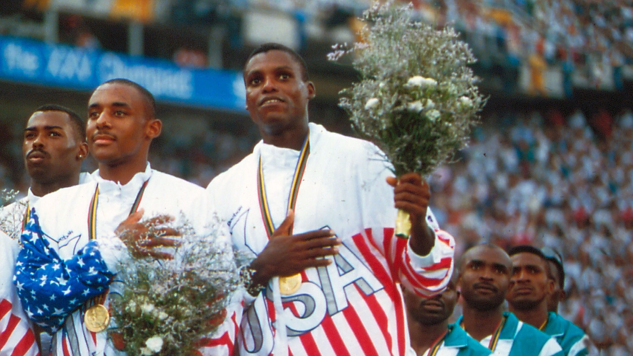 courtesy of the U.S. Olympic Committee: photograph by Tony Duffy/Allsport, Crawford Family U.S. Olympic Archives